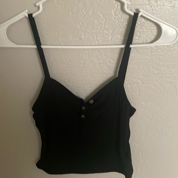 SOLD-Topshop Ribbed Baby Cami - Picture 2 of 5